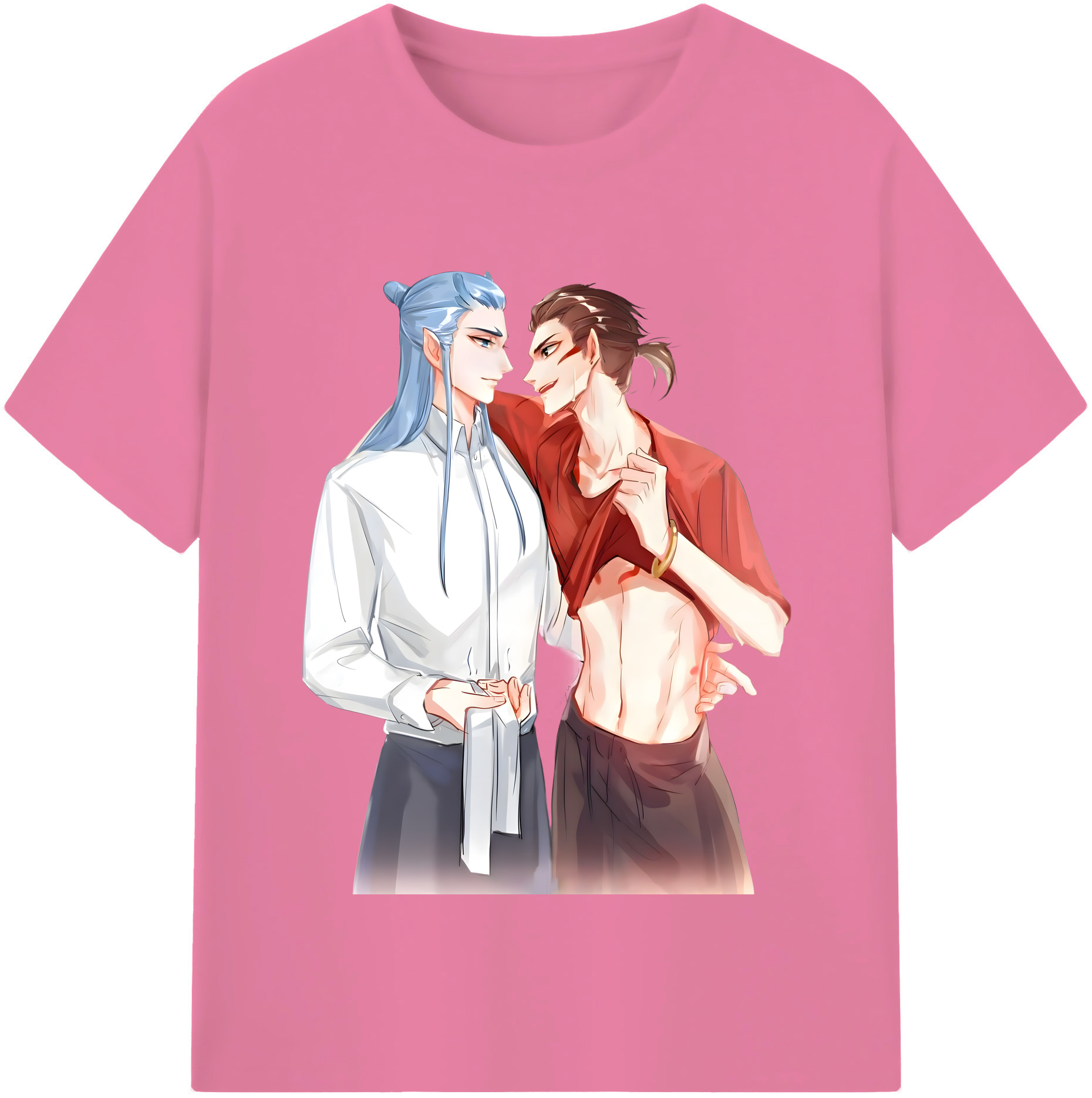（画像用） Ne Zha 2 ナタ 魔童の大暴れ 綿100％半袖Tシャツ（フロントプリント）